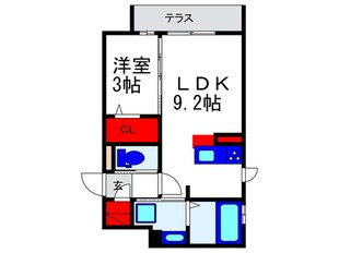 クレアージュ玉井の物件間取画像